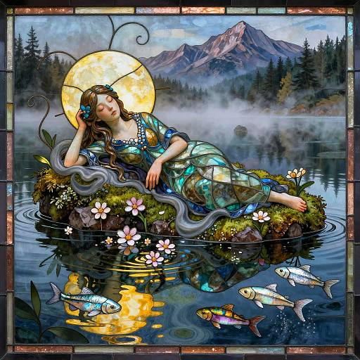 Stained Glass Dreamweaver by Misty Lake