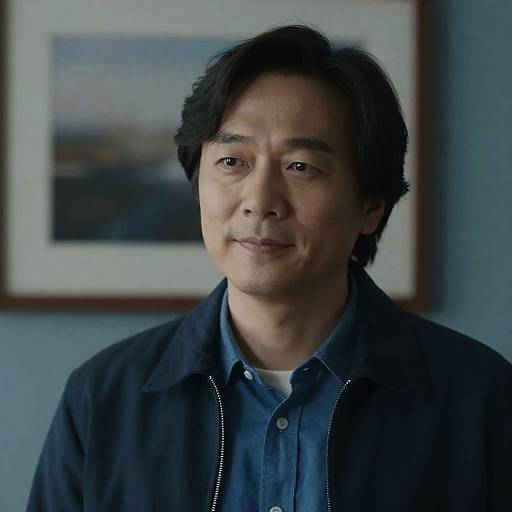 Portrait of man in blue shirt and jacket