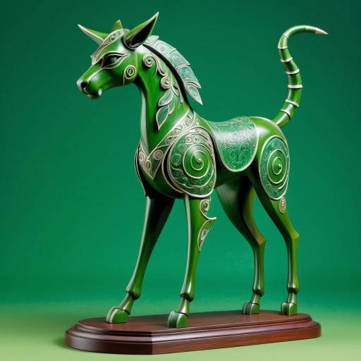 Sturdy Quadruped Holding Intricate Mask Sturdy Quadruped Holding Intricate Mask