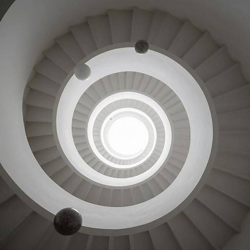 Escher-Inspired Infinite Spiral Staircase