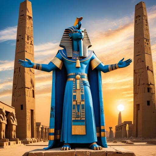Regal Horus at Luxor's Vibrant Sunset Regal Horus at Luxor's Vibrant Sunset