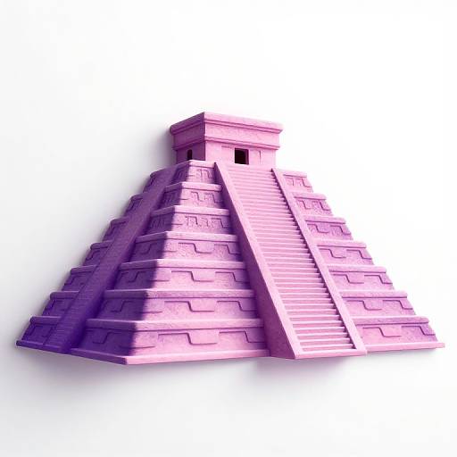 3D Maya Pyramid Wall Art
