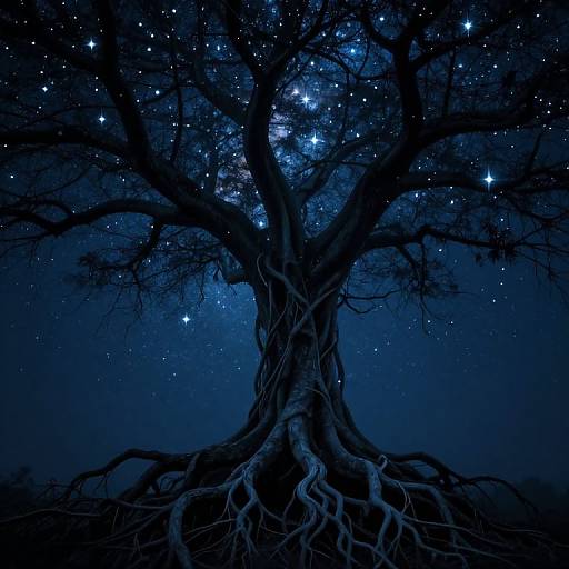 Eternal Roots Embrace Solitary Soul