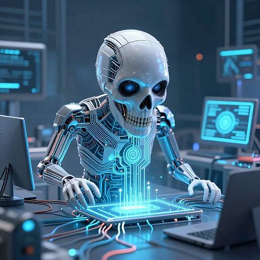 Futuristic Cyber Evolution Imagery