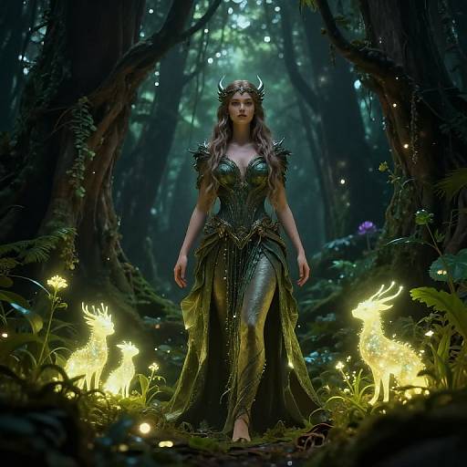 Petite Mythical Forest Guardian