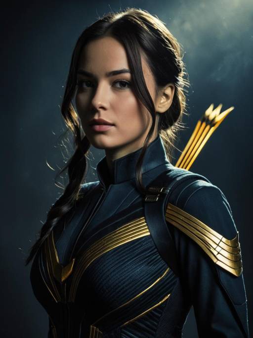 Woman in Mockingjay Costume Portrait
