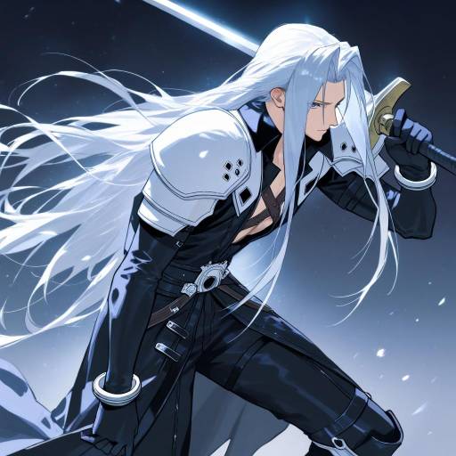 Epic Male Warrior with Sword and Armor
