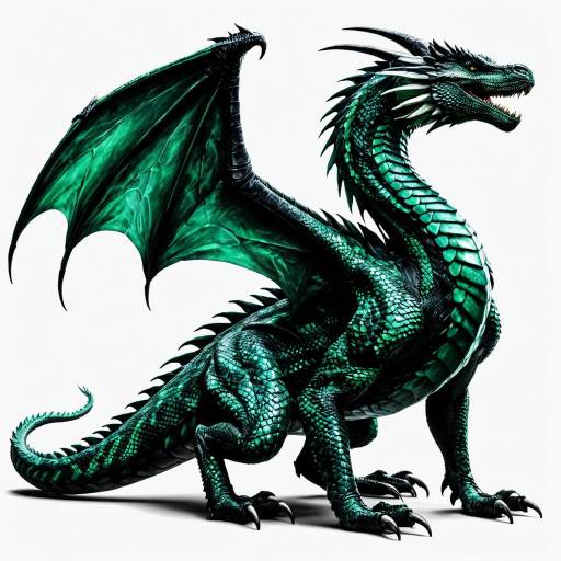 Emerald Green Wyvern Concept Art
