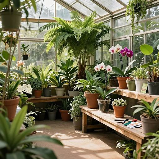 Cozy Indoor Tropical Greenhouse