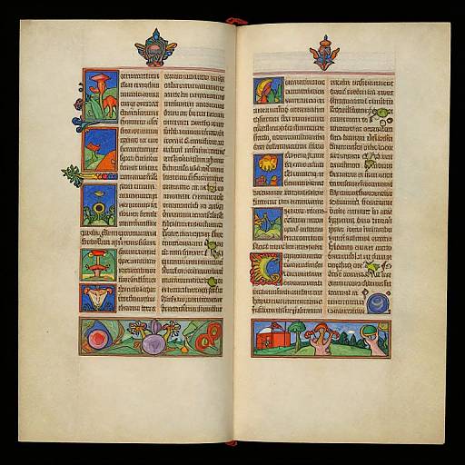 Fantastical Illuminated Manuscript Art