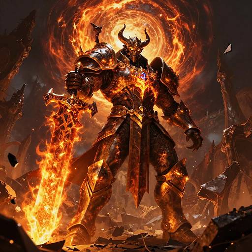 Sargeras on Apocalyptic Battlefield