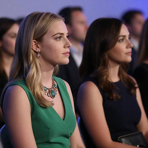 Captivating Women in a Stylish Crowd