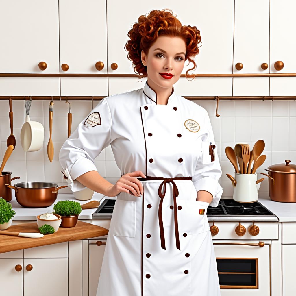 Elegant Cookbook Cover Featuring a Chef