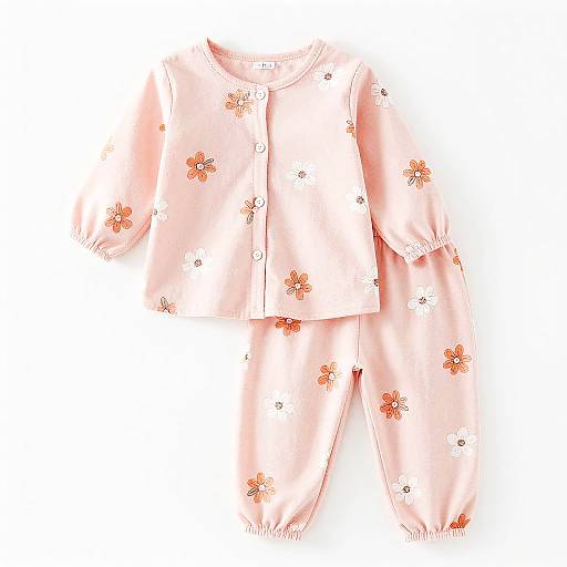 Cute Pink Floral Children's Outfit