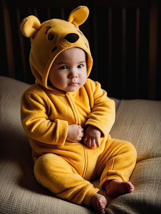 Baby in Pooh Bear Costume