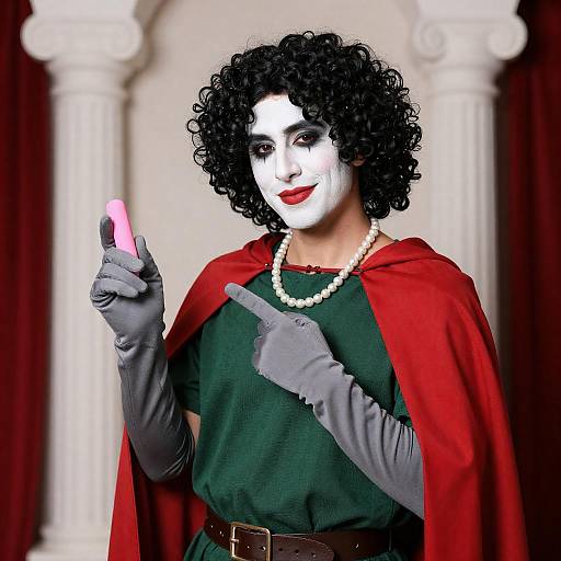 Elegant Man in Colorful Fantasy Attire