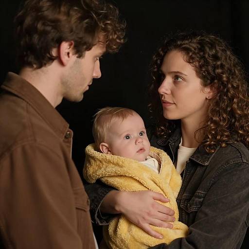 Intimate Family Portrait with Baby