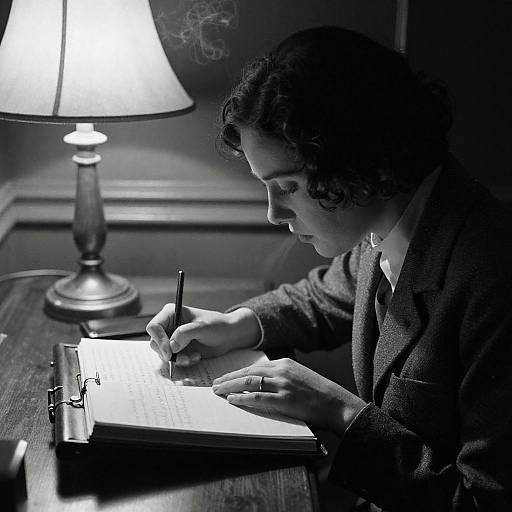 Noir Typist Writing 1920s Bestseller