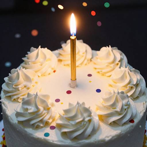Festive Birthday Cake with Confetti