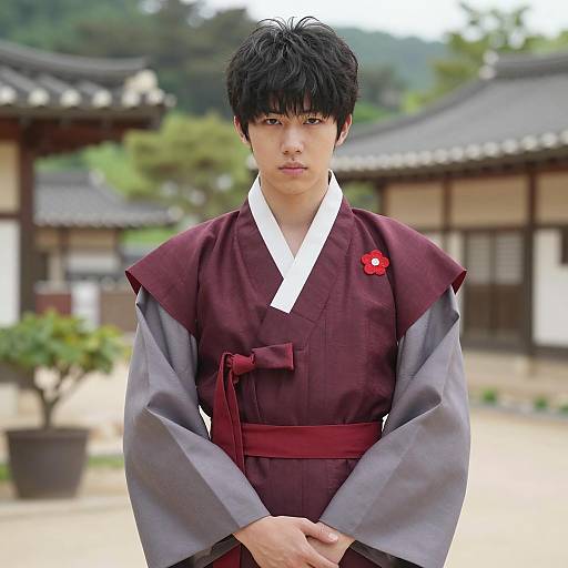 Photorealistic Zenitsu Costume Portrait