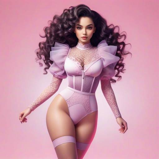 Seductive High-Fashion Anime Editorial