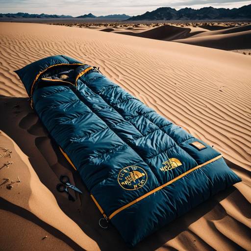 North Face Sleeping Bag on Desert Dunes