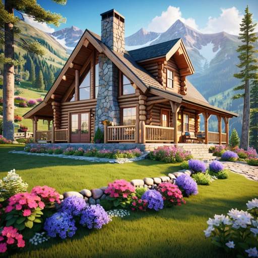 Charming Log Cabin in Serene Mountains Charming Log Cabin in Serene Mountains