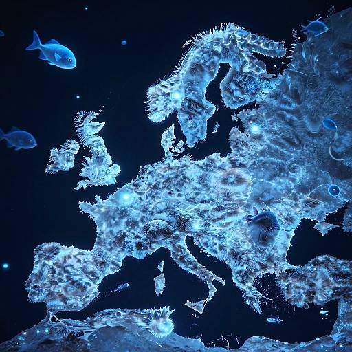Bioluminescent Fish in Europa's Ocean