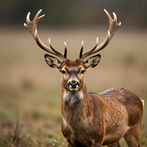 Realistic Anthropomorphic Deer Photographer Portrait