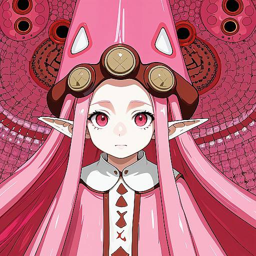 Illustration of Habetrot (fate), fate (series) in the style of Zonda (solid air)