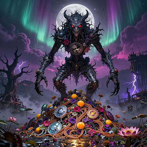 Dark Sci-Fi Alien Monster Landscape