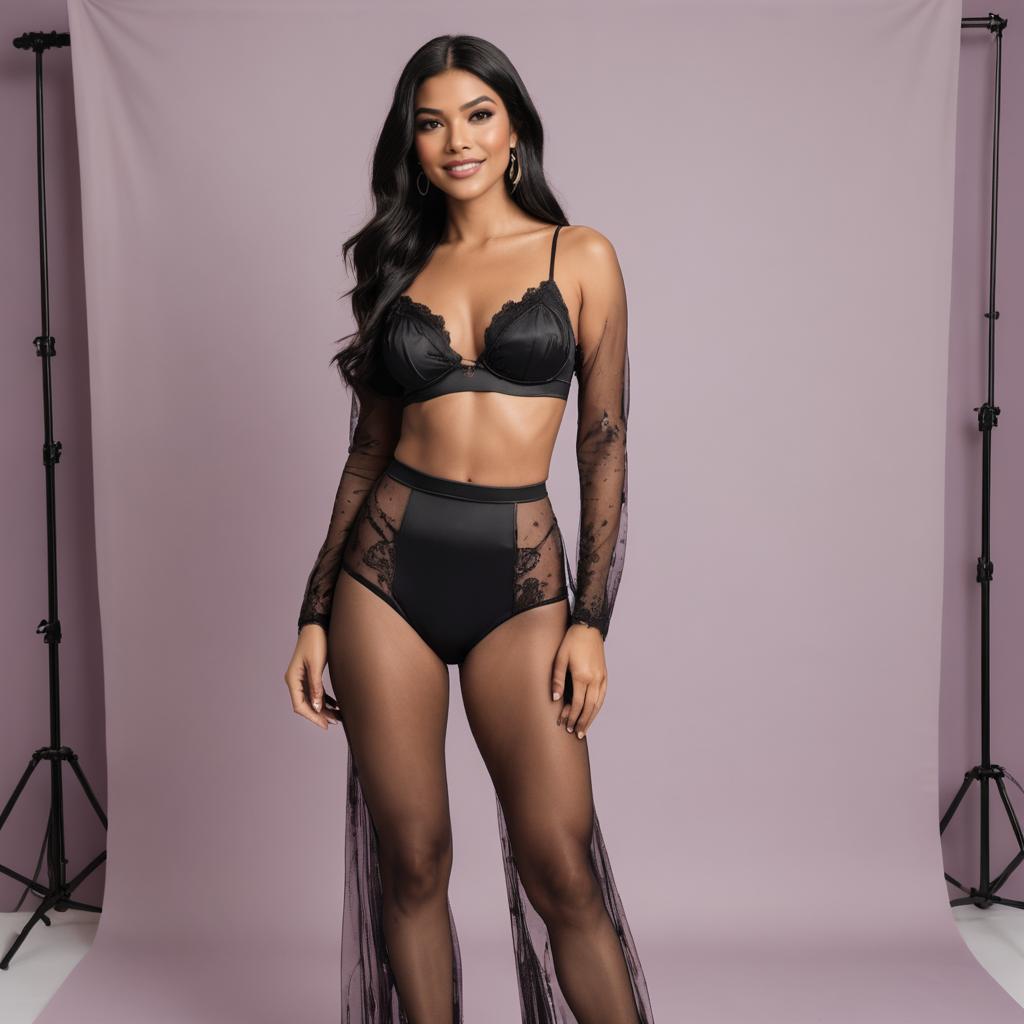 Stylish Influencer Lingerie Photoshoot