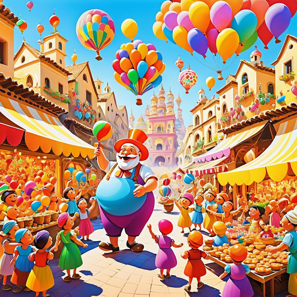 Joyful Giant's Market Balloon Adventure