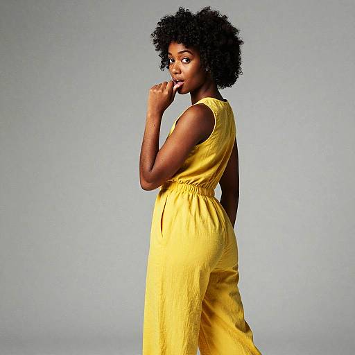 Playful Editorial Portrait of Black Woman