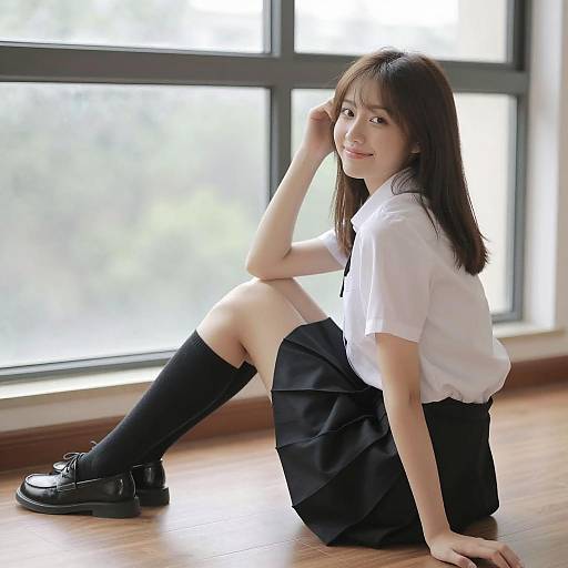 Casual Portrait of Young Asian Woman