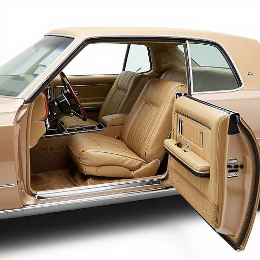 1975 Lincoln Continental Open Door Luxury