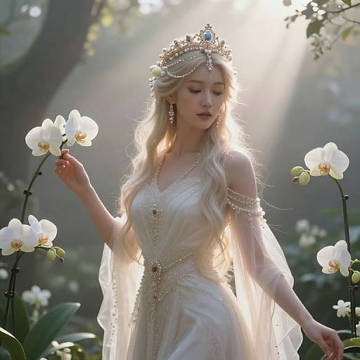 Fulla Goddess in Celestial Garden