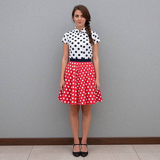 Realistic Poodle Skirt Costume Girl