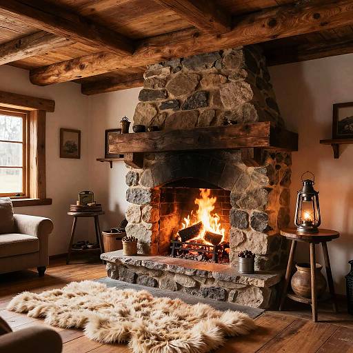 Cozy Rustic Cabin Interior Design