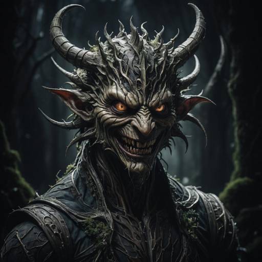 Mysterious Creature with Mischievous Grin Mysterious Creature with Mischievous Grin