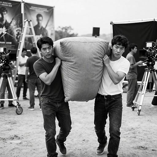 Behind the Scenes: Vintage Film Set