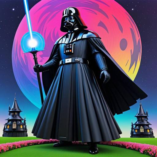 Darth Vader styled as Howl's Moving Castle character