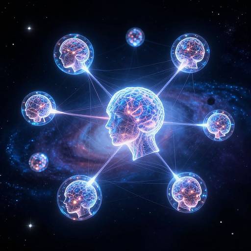 Cosmic Network of AI Minds