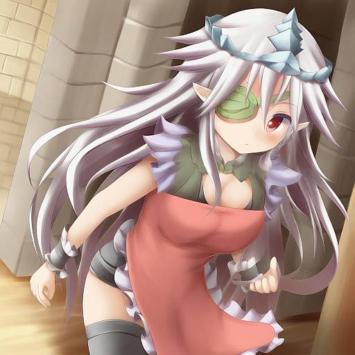 Illustration of Aldra (queen's blade), queen's blade in the style of Tateishi kureha