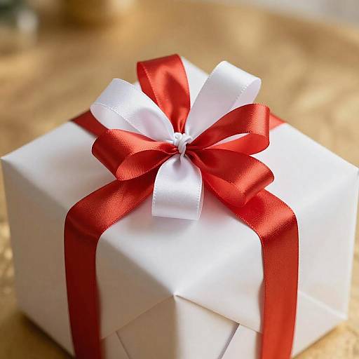Festive Gift Box with Warm Atmosphere