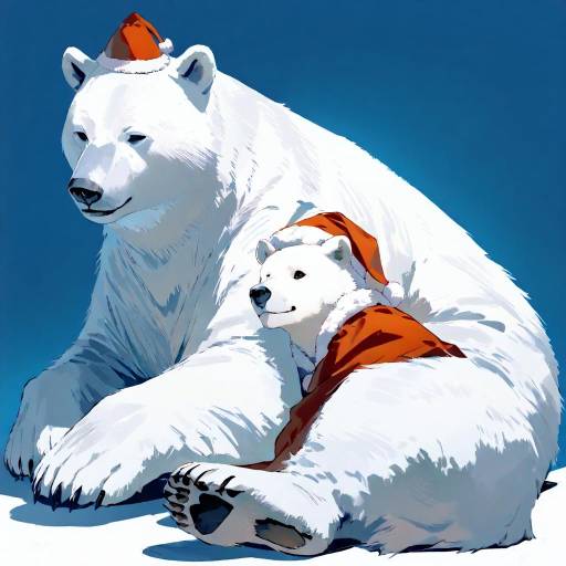 Santa Claus Polar Bear in Cape Santa Claus Polar Bear in Cape