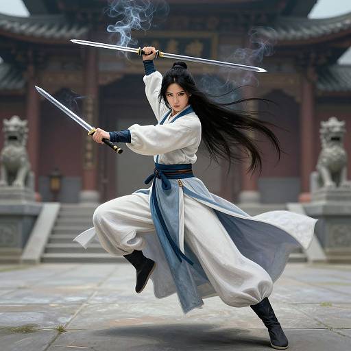 Epic Xianxia Sword Dance Portrait