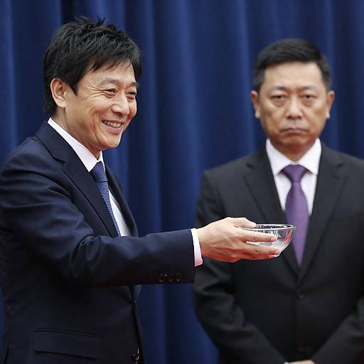 Two Men in Formal Attire Portrait