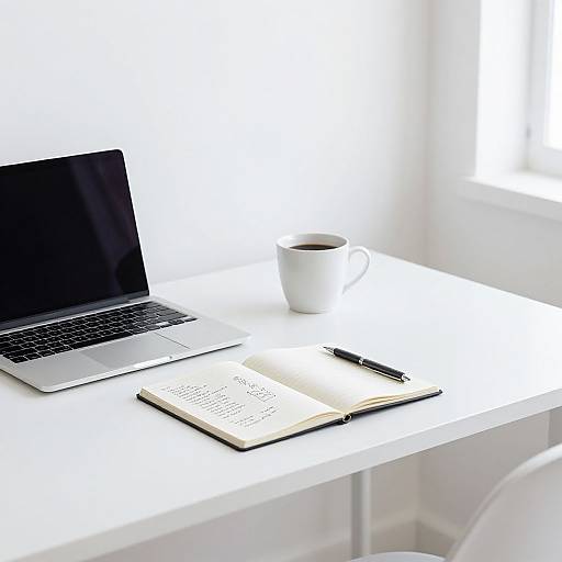 Minimalist Copywriter Workspace Setup