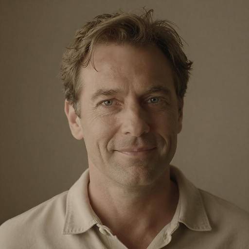 Warm Portrait of a Middle-Aged Man